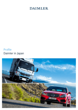 Daimler in Japan - Mitsubishi Fuso Truck and Bus Corporation