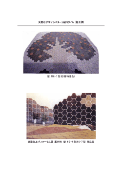 天然石デザインパターン貼りタイル 施工例 壁 MG