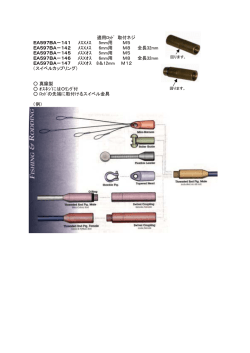 適用ﾛｯﾄﾞ 取付ネジ EA597BA－141 ﾒｽXﾒｽ 5mm用 M5 EA597BA