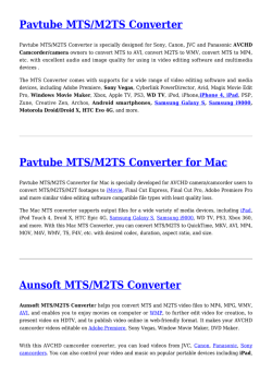 Pavtube MTS/M2TS Converter ,Pavtube MTS/M2TS