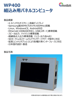 WP400 ARM9搭載4.3インチタッチスクリーン