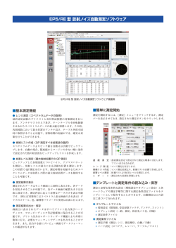 EP5/RE 型 放射ノイズ自動測定ソフトウェア