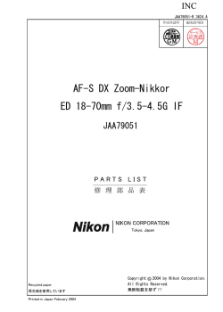 AF-S DX Zoom-Nikkor ED 18-70mm f/3.5-4.5G IF - Lens