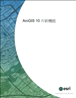 ArcGIS 10 の新機能 - ArcGIS Server Help