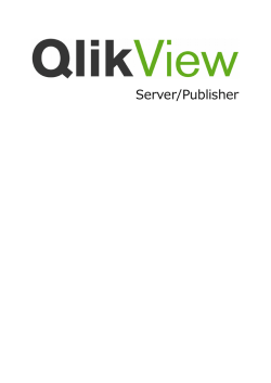QlikView Server リファレンス マニュアル