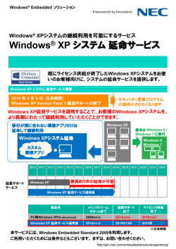 Windows XP システム 延命サービス - e