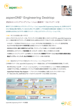 aspenONE® Engineering Desktop