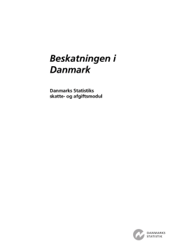 og afgiftsmodul - Beskatningen i Danmark