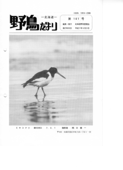 Page 1 Page 2 北海道野鳥愛護全25周年記念講演… 正富 宏之… 3