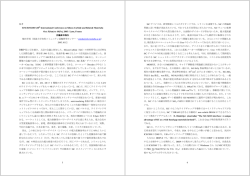 Report (2 pages in Japanese)