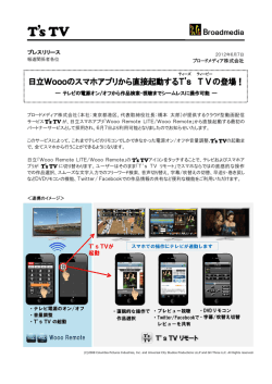 日立Woooのスマホアプリから直接起動するT`s TV の登場！