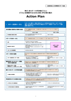 Action Plan - 公益財団法人 日本障がい者スポーツ協会