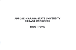 trust fund - Caraga State University