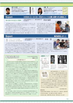「海外研究リポート」 京都大学化学研究所「黄檗」38号