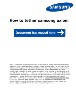 How to tether samsung axiom