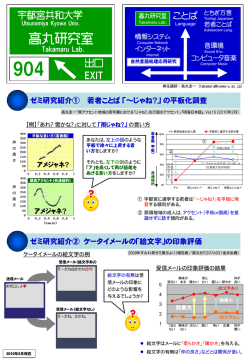 PDF - 高丸研究室
