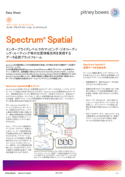 Spectrum Spatial (PDF/743KB)