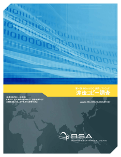 第4回 BSA＆IDC世界ソフトウェア違法コピー調査（日本語）