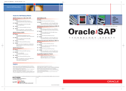 SAP Business Information Warehouse向けのOracle