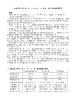 1 公益社団法人日本シェアリングネイチャー協会 平成 28 年度事業計画