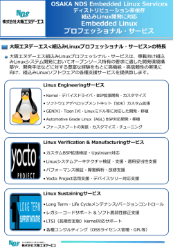OSAKA NDS Professional Services for Embedded 組込みLinux