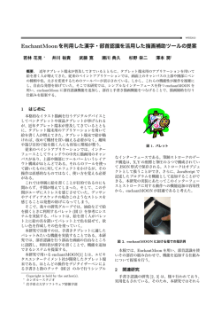 EnchantMoonを利用した漢字・部首認識を活用した描画補助
