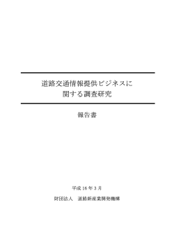 道路情報ビジネス報告書 (PDF 2.17MB)