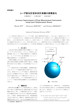 レーザ変位計型形状計測機の高精度化（PDF: 252.6 KB）