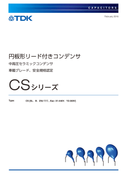 CSシリーズ - TDK Product Center