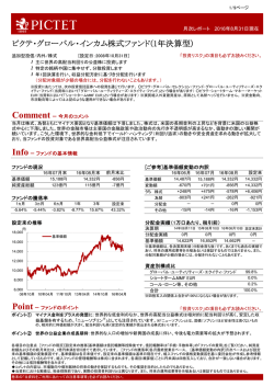 ピクテ・グローバル・インカム株式ファンド(1年決算型)
