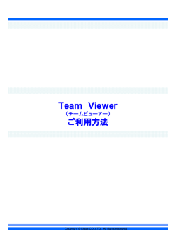 Team Viewer ご利用方法