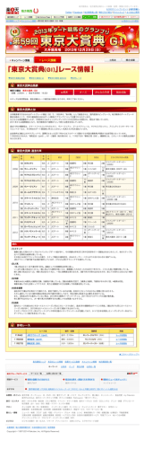 第59回 東京大賞典（GI）レース情報 - 楽天競馬