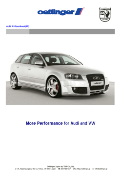 More Performance for Audi and VW