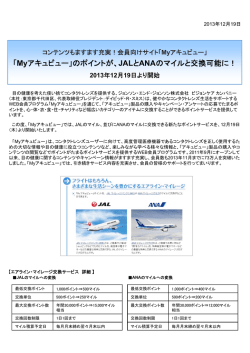 「Myアキュビュー」のポイントが、JALとANAのマイルと交換可能に！