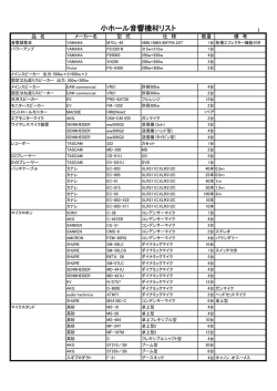 音響機材リスト（PDF 217KB）