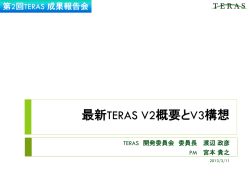 【講演5】 最新TERAS V2概要とV3構想