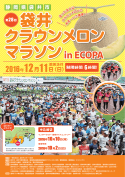 静 岡 県 袋 井 市 - 袋井クラウンメロンマラソン in ECOPA