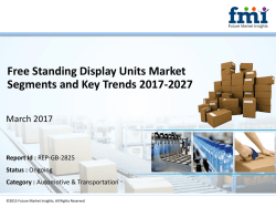 Free Standing Display Units Market with Current Trends Analysis, 2017-2027
