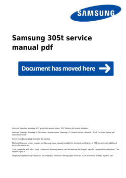 Samsung 305t service manual pdf