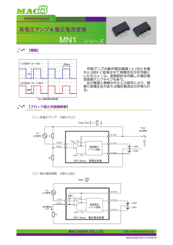 MN1シリーズ高電圧アンプ＆電圧電流変換