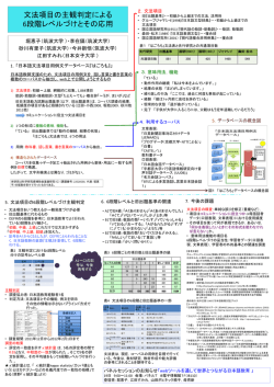 発表資料PDF - 学習項目解析システム