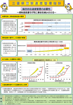 三重県警察速度管理指針（PDF約900KB）