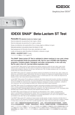 SNAP Beta-Lactam ST Insert