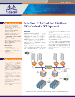 InfiniHost™ III Ex Dual-Port InfiniBand HCA Cards with