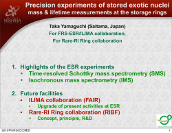 Precision experiments of stored exotic nuclei