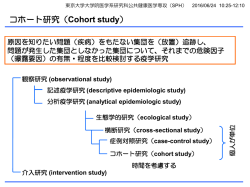 第10回 - 東京大学大学院医学系研究科社会予防疫学分野