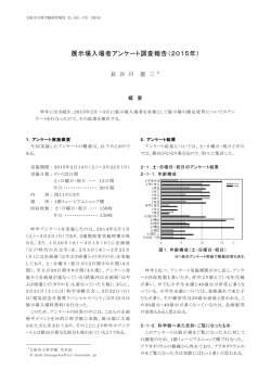 展示場入場者アンケート調査報告(2015年)