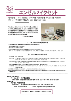 エンゼルメイクセット発売中 (PDF - So-net