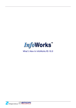 What`s New In InfoWorks RS 10.0