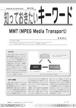 MMT（MPEG Media Transport）